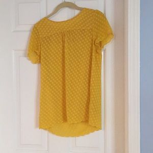 Cute yellow blouse from Anthropologie